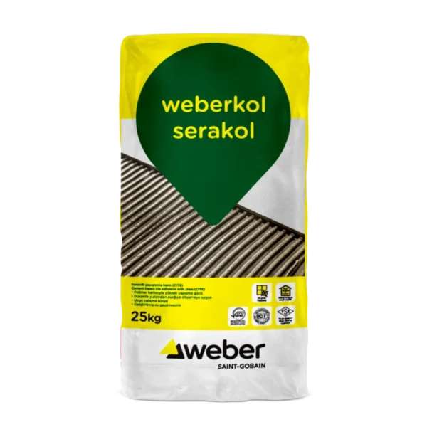 WEBER - Seramik Yapıştırıcı - Serakol Gri (25 Kg)